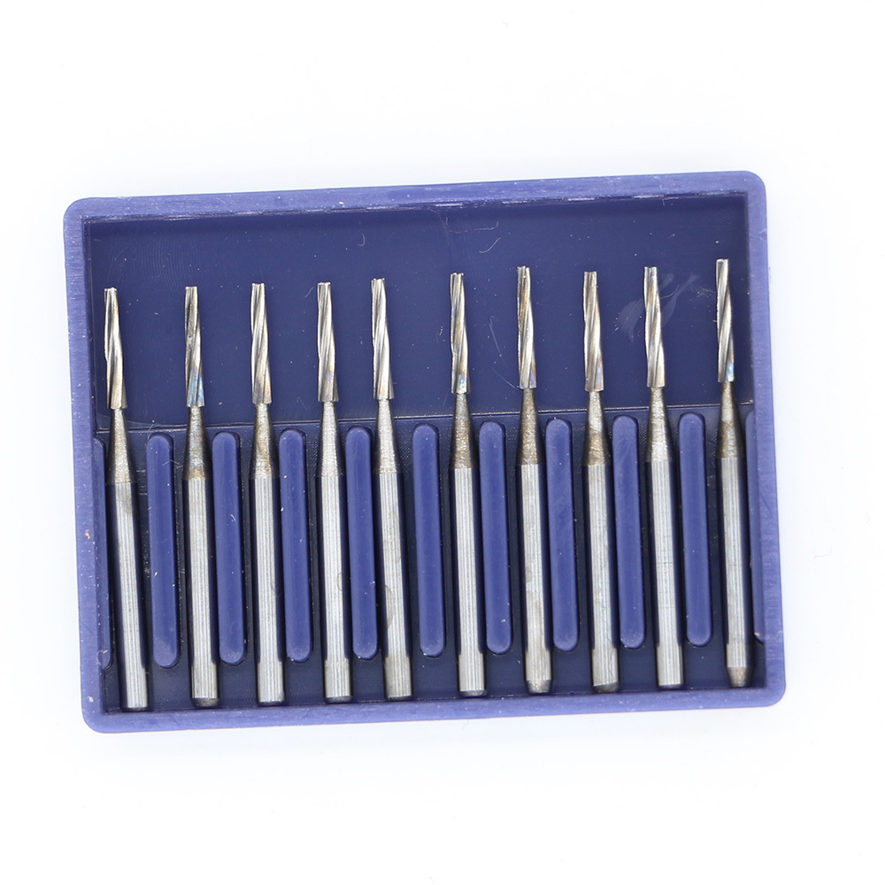 50 pcs Dental bur Carbide Burs FG169L Friction Grip F high speed handpiece US