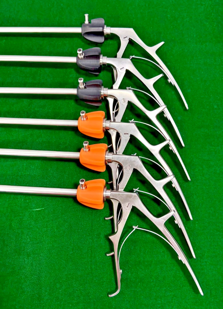 6pc Laparoscopic Clip Applicator Single Action LT300/LT400 10mmx330mm Reusable