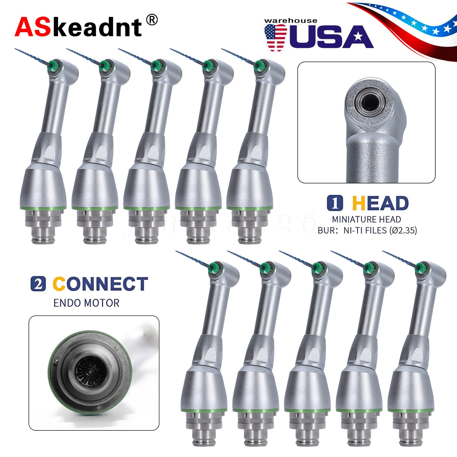 Dental Handpiece Head 16:1 Fit SANDENT SKYSEA Endo Motor Contra Angle