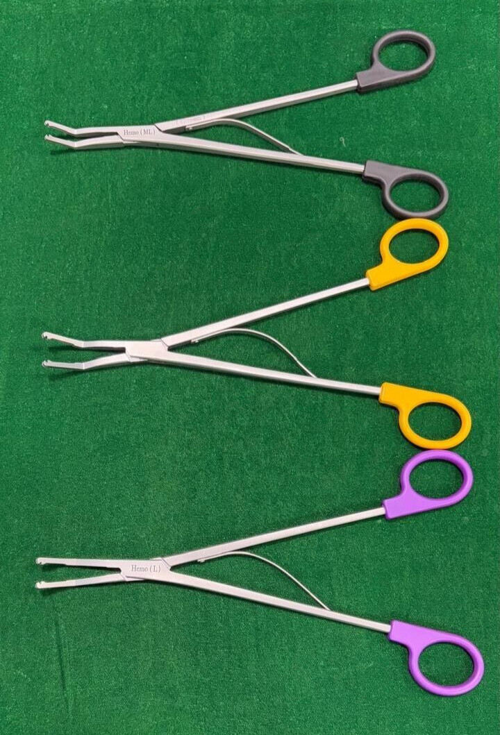 3pc Laparoscopic Open Surgery Hem-o-Lok Applier (ML/L/XL) Reusable Instruments