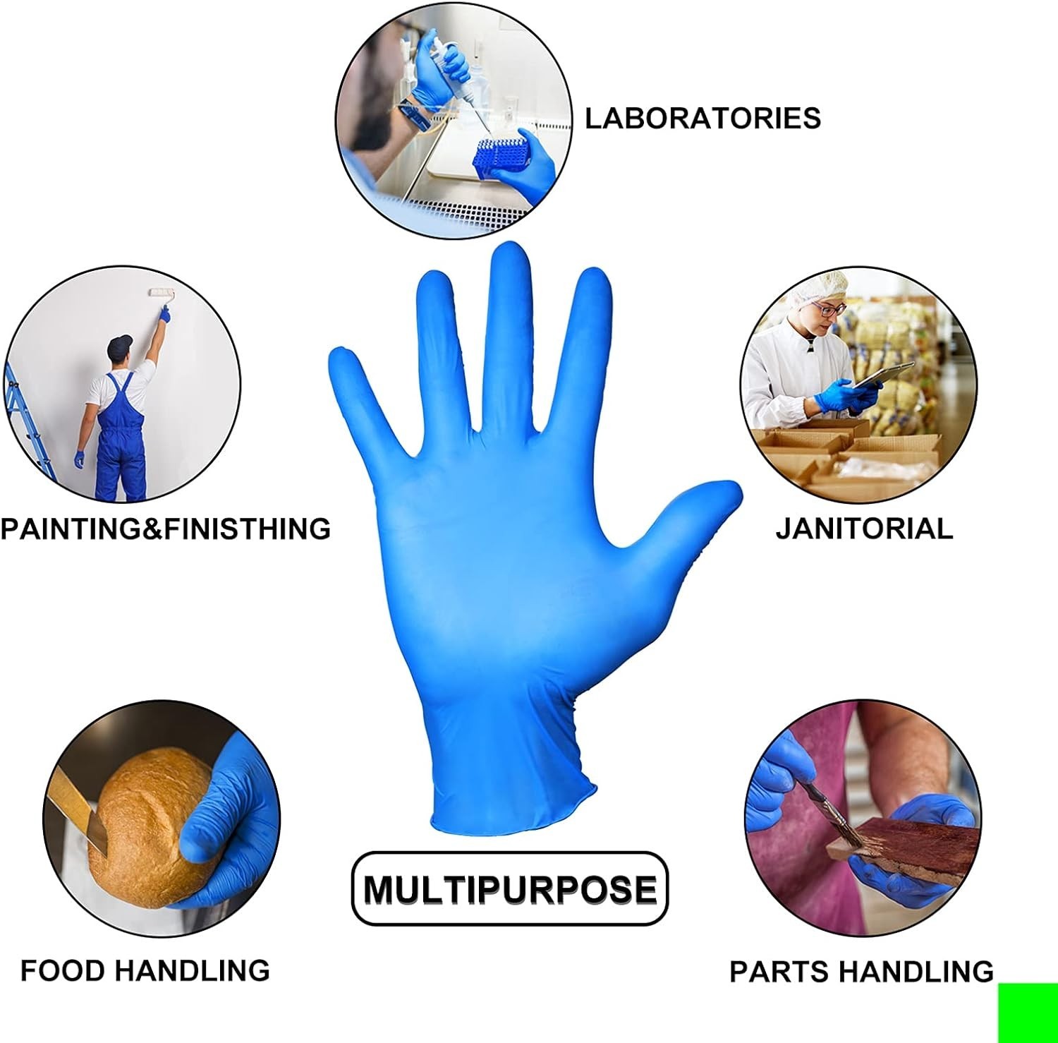 50 Nitrile Gloves – Disposable, Comfortable & Waterproof for Cleaning & Safety