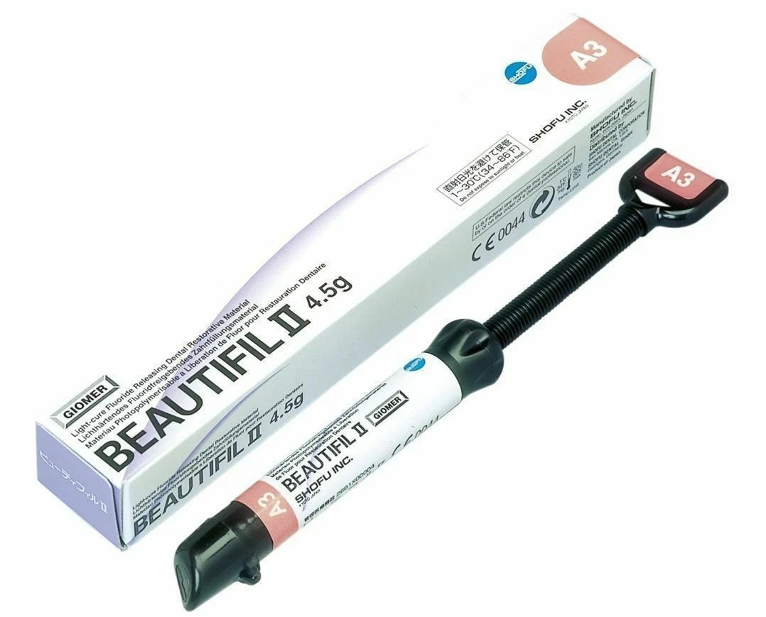 10 X SHOFU Beautifil II 4.5g Dental Composite Fluoride Release Shade BW FREE SHI