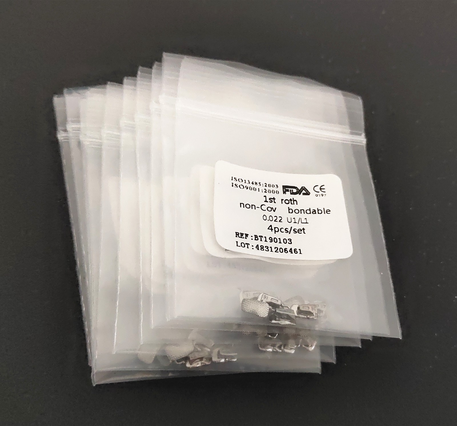 10Sets Dental Orthodontic Buccal Tubes 1st Roth 022 U1/L1 Molar Non Cov Bondable
