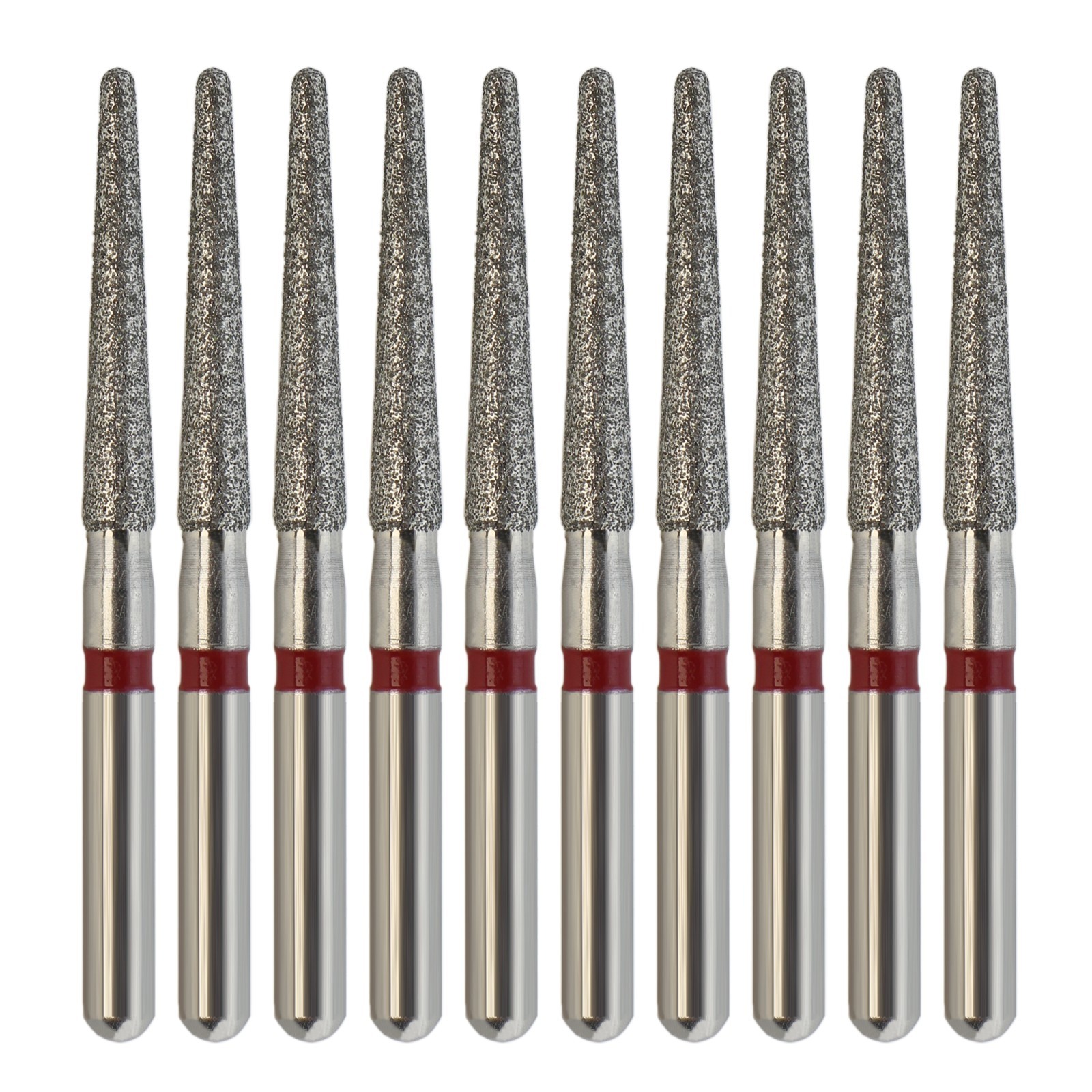 Dental Fine Round End Taper Diamond Burs FG 850/016F High Speed Friction Grip
