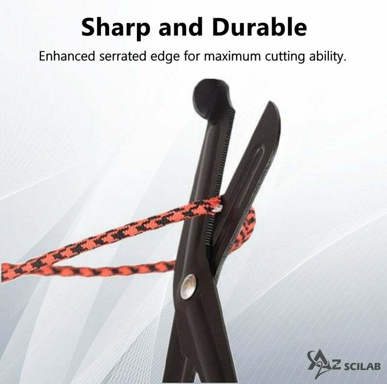 RED Stealth Fluoride Black Coated BLADES Trauma Paramedic Shears Scissors 7.5″