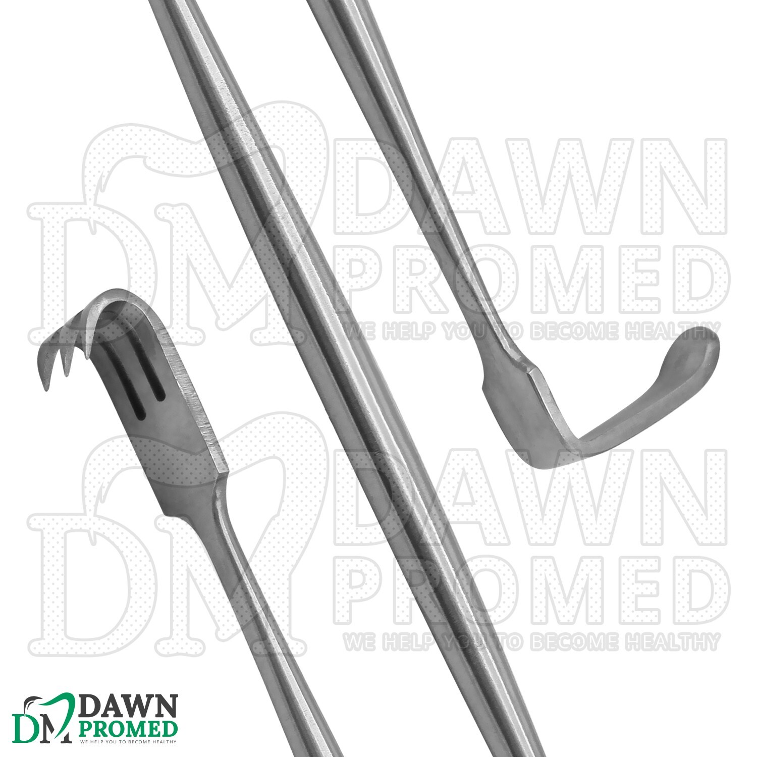 2 Pcs Senn Miller Retractors Sharp & Blunt 6 3/8″ Double Ended Dermatology Set