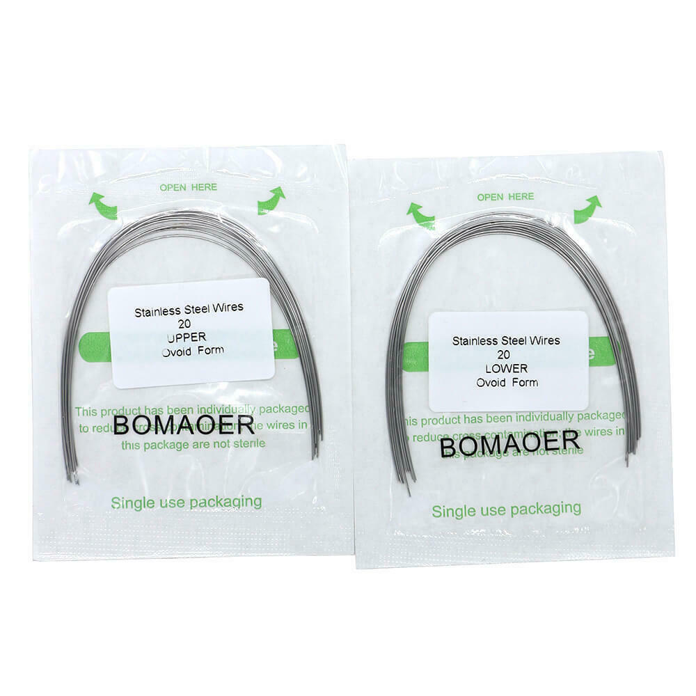 5-200 Packs 014 Upper Dental Orthodontic Stainless Steel Round Arch Wire Ovoid