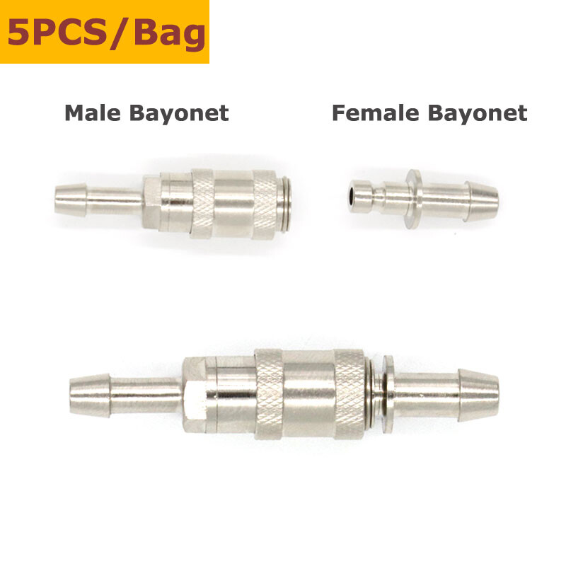Blood Pressure Cuff Connectors NIBP Cuff Hose Quick Male + Female Bayonet Socket