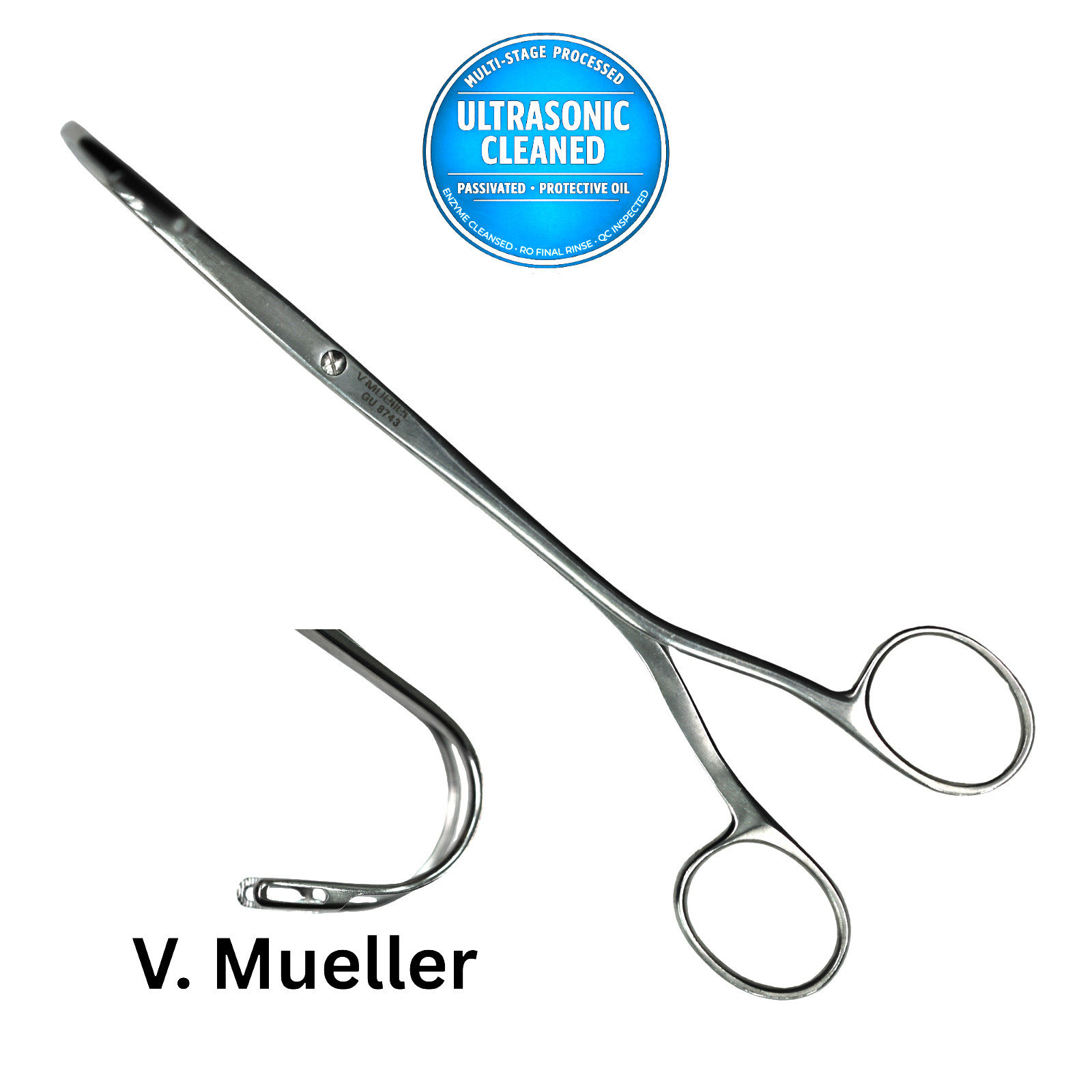 Mueller GU8743 Randal Kidney Stone Forceps Fully CRV Fenestrated, Serrated 7.25″