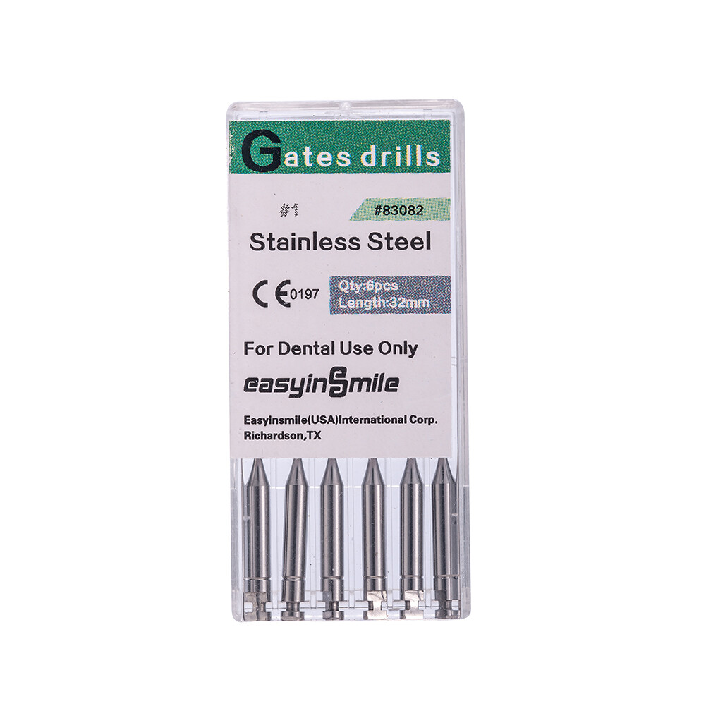 Dental Endo Peeso Reamers/Glidden Gates Spiral Burs Root Canal 1#-6# files 10PKs