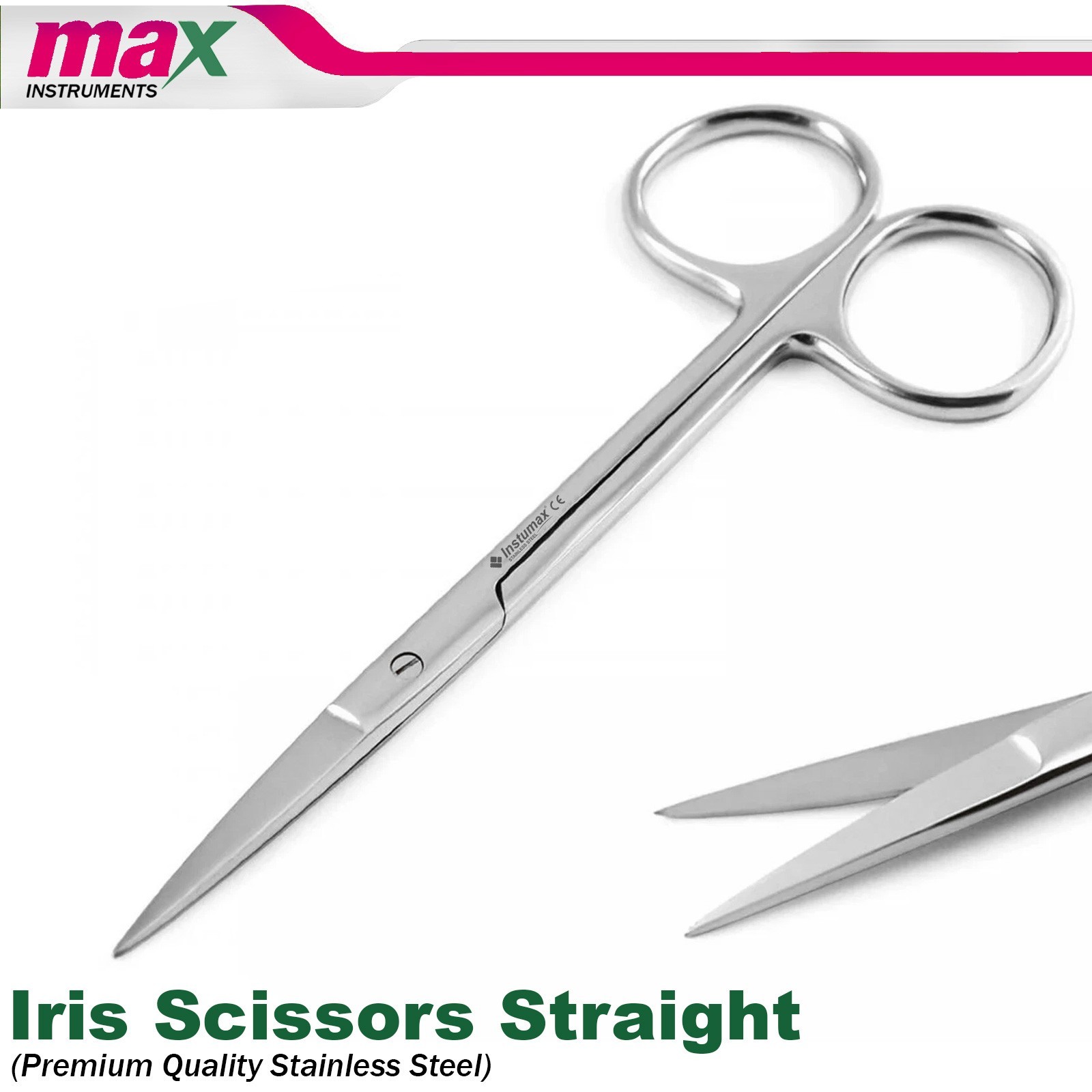 Iris scissors Straight Medicel Scissors surgical medical 12 cm High Quality 2PCS