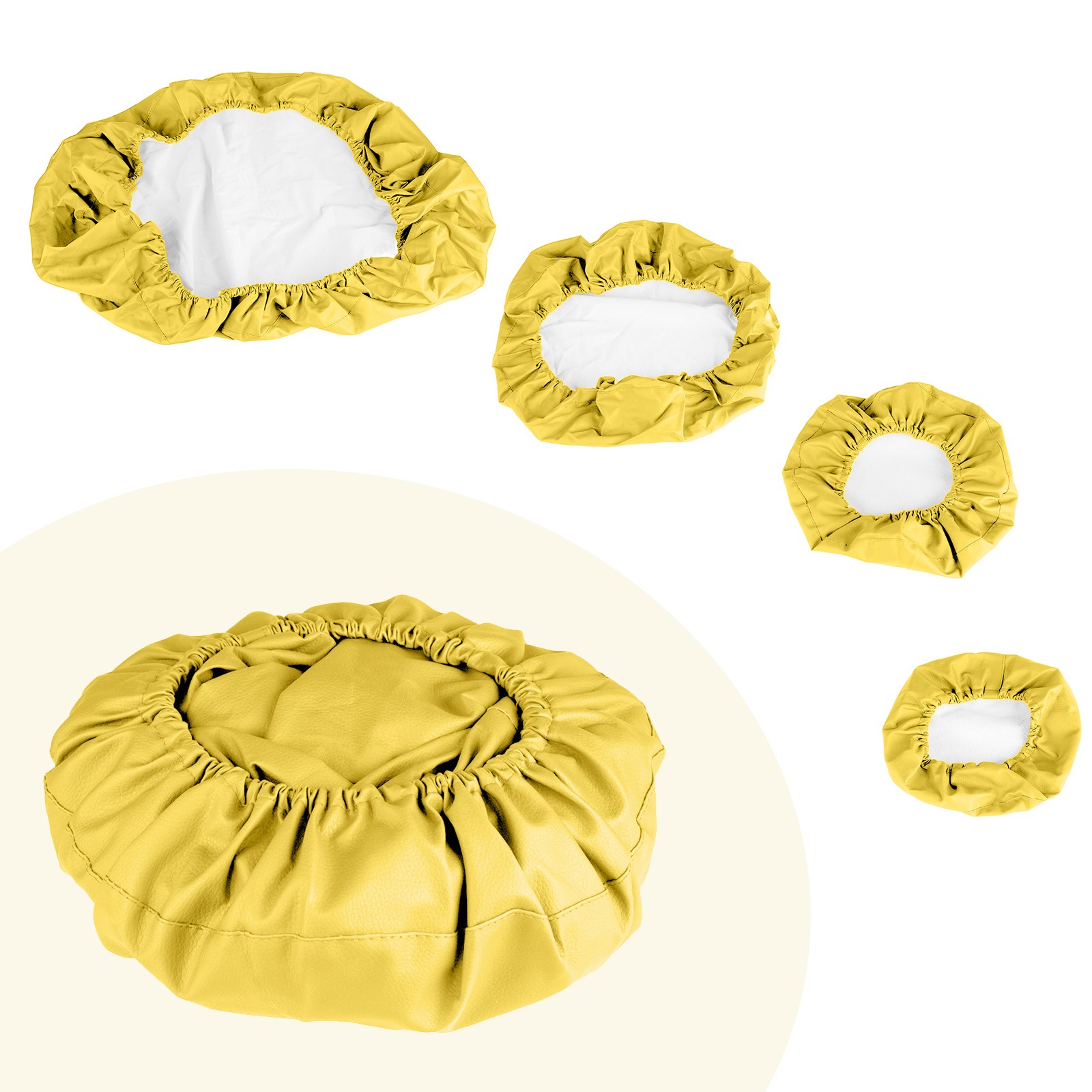 4Pcs Dental Chair Cover PU Leather Elastic Dentist Chair Seat Protective Sleeves