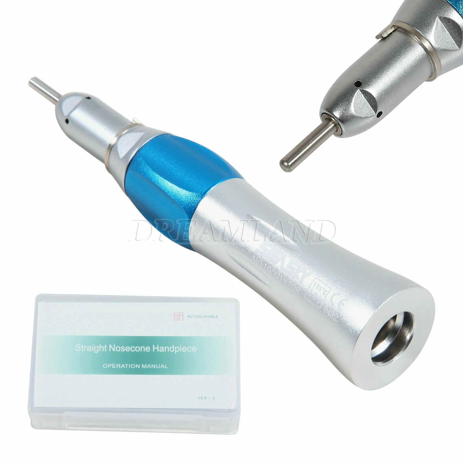 2x Dental NSK Style Slow Speed Air Motor straight Handpiece 4 Holes EP4 u