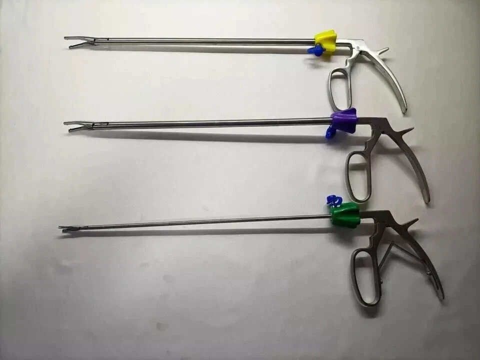 3PCS Laparoscopic Clip Applier 10mmx330mm Large SS Instrument Hemo Lock Style CE