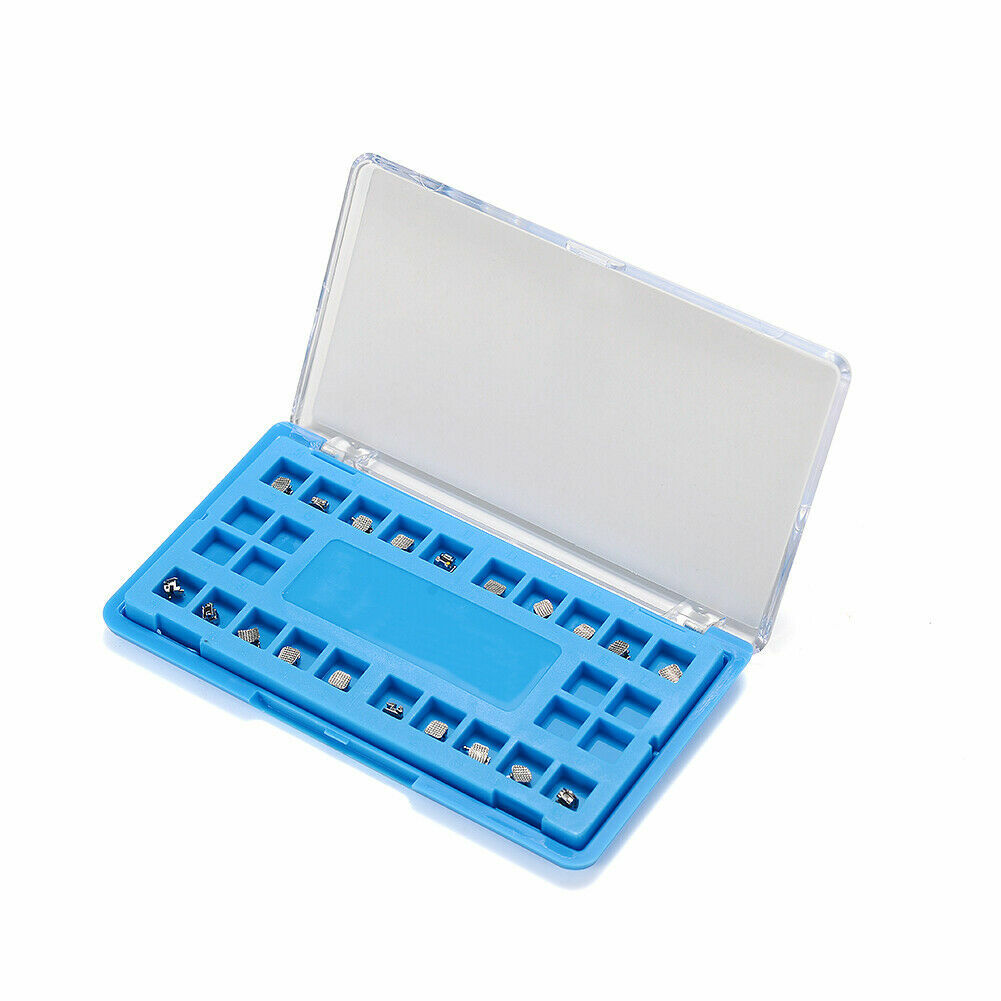 20Pcs Dental Self-ligating Orthodontic Brackets Metal Braces Roth/Mbt 022 + Tool