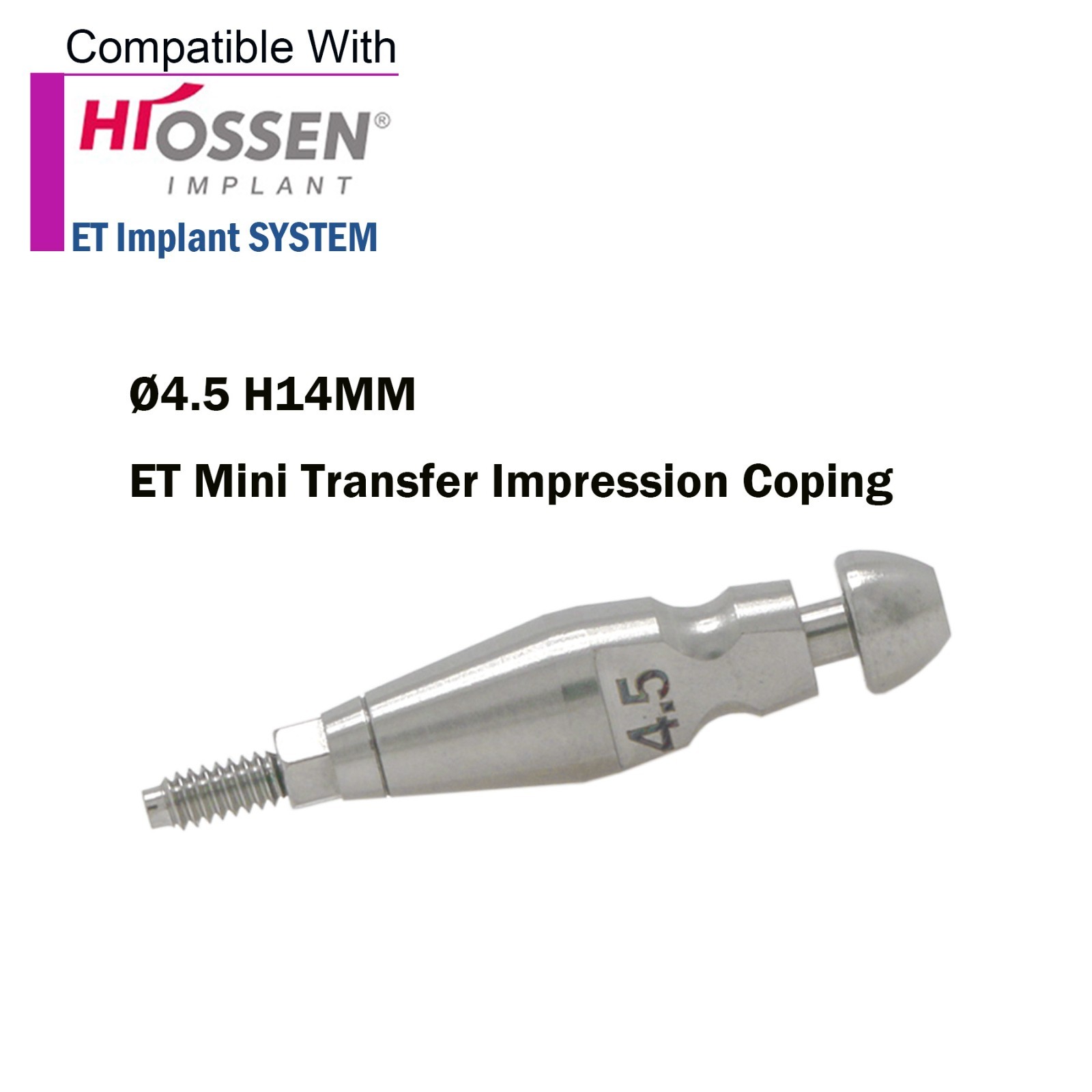 For Hiossen Osstem Dental Healing Abutment Impression Open Close Tray Lab Analog