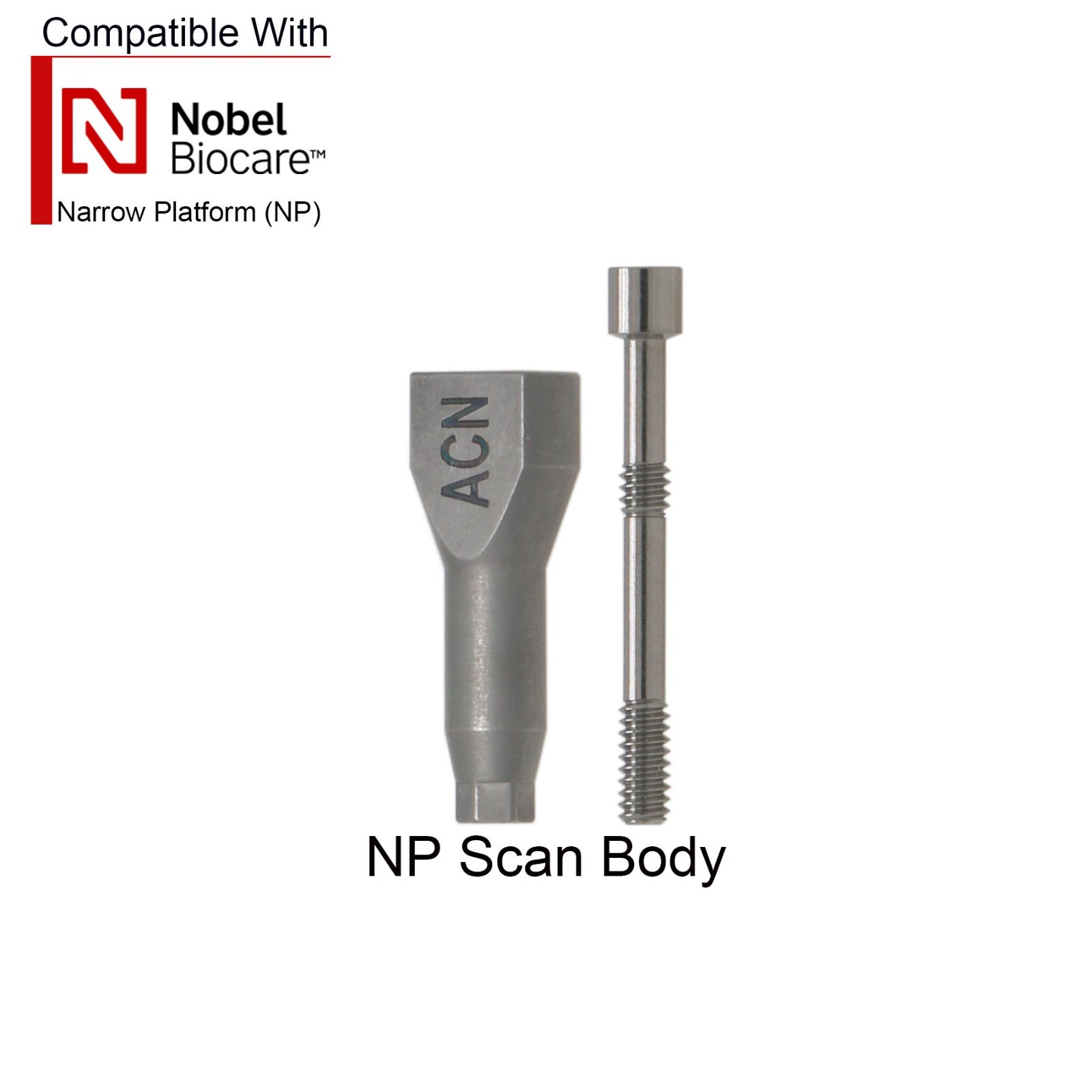 US Dental NP Impression Coping Open/Closed Tray Scanbody Analog FitsNobel Active