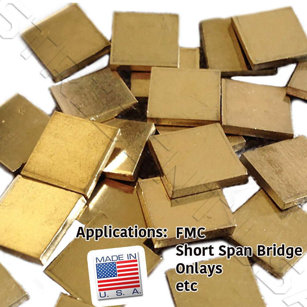1 oz Gold Color Casting Non Precious Alloy Type 2 Restorations Gold Alternative
