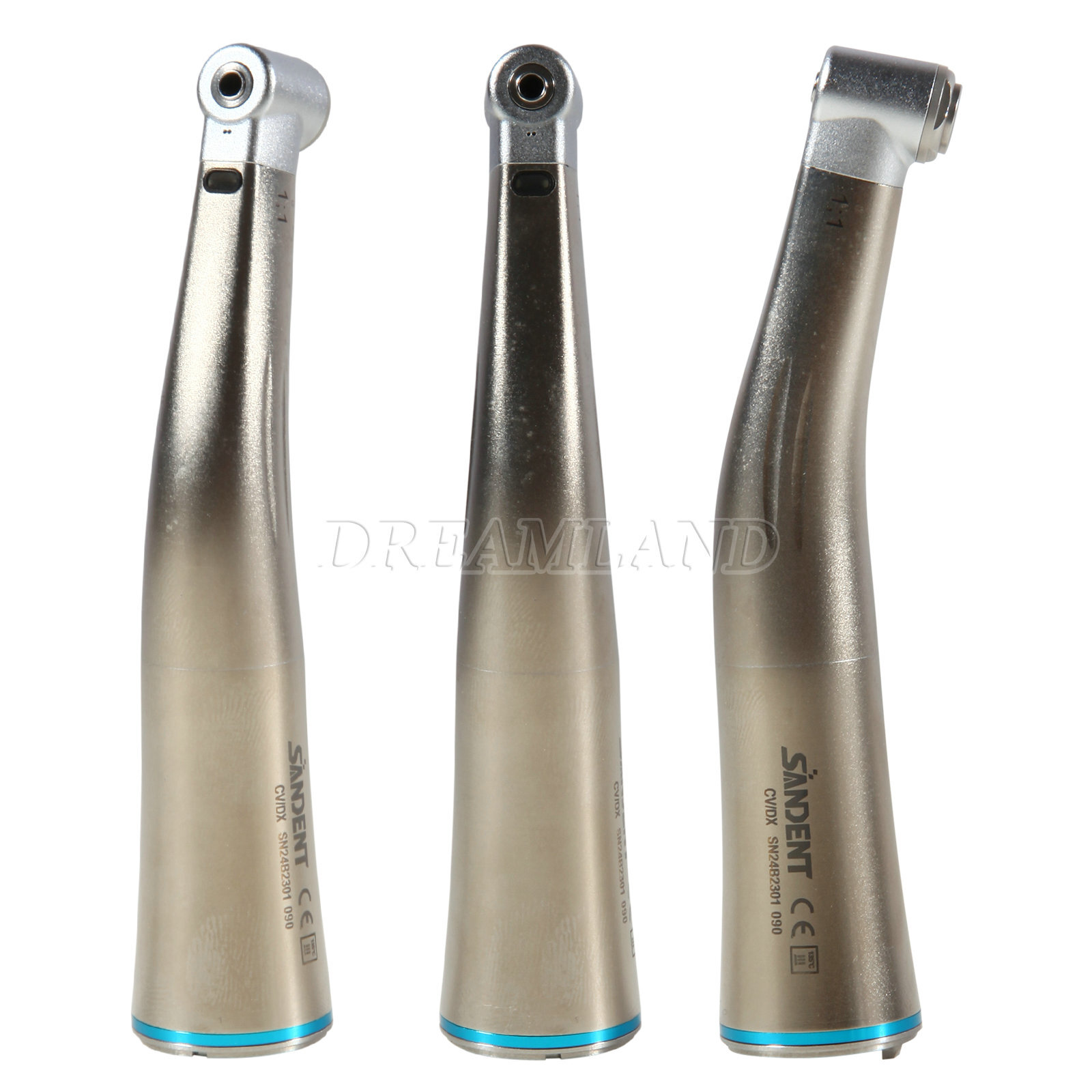 Dental LED 1:1 Contra Angle Angulo Inner Spray Contrangulo Turbina handpiece