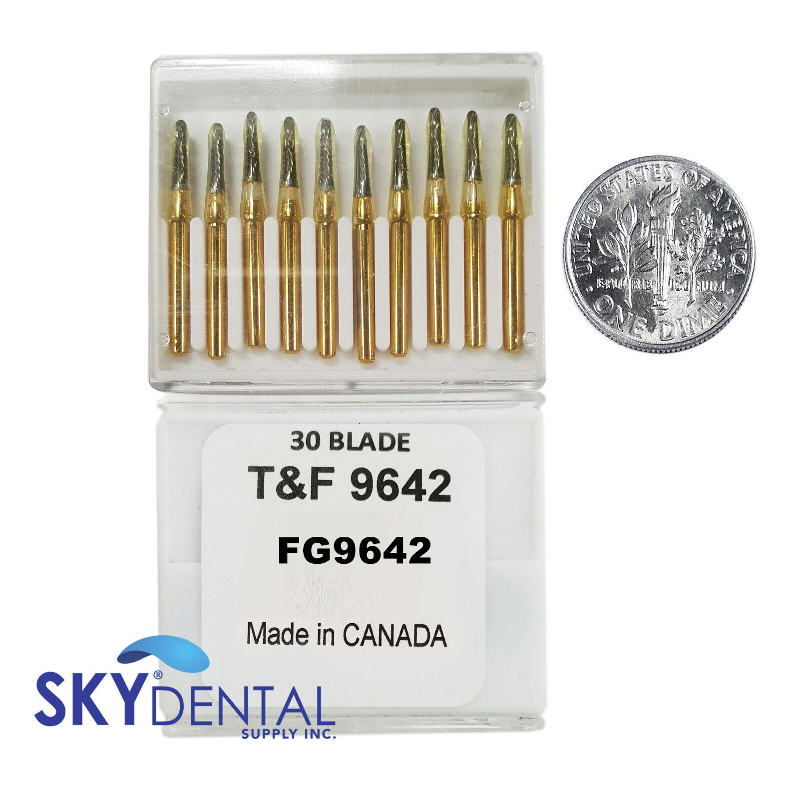 FG9642 Carbide Burs 30BLADE TRIMMING & FINISHING 9642 Made in Canada