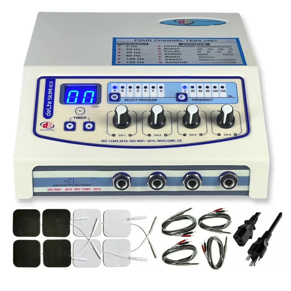 Latest Delta 4-Channel Unit Multiple uses physiotherapy machine Use