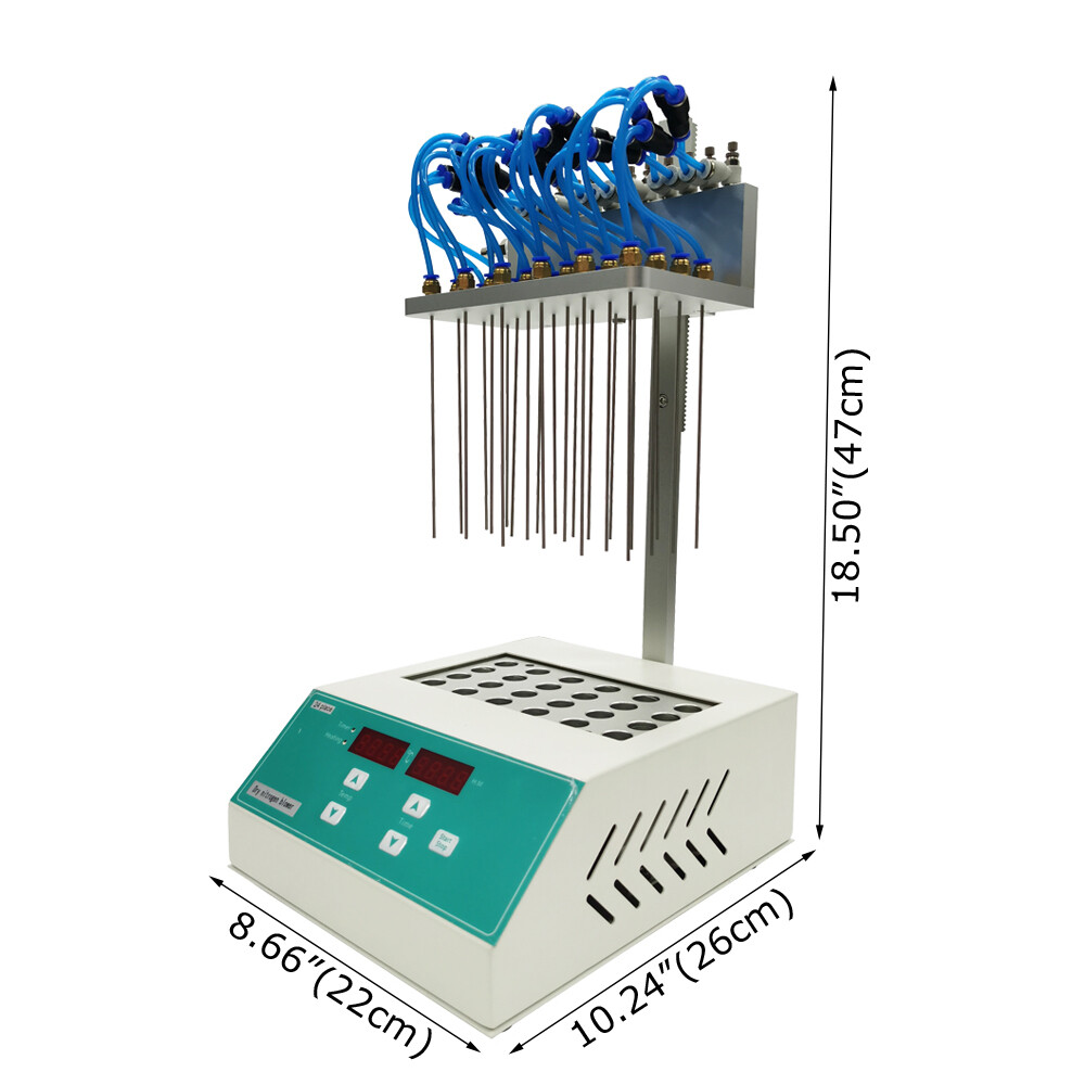 110V Termovap Sample Concentrator 24-Holes Dry Type Nitrogen Evaporator
