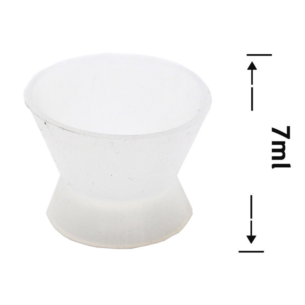 Dental Lab Silicone Mixing Cup Acrylic Rubber No-Stick Flexible Bowl Cup S/M/L/H