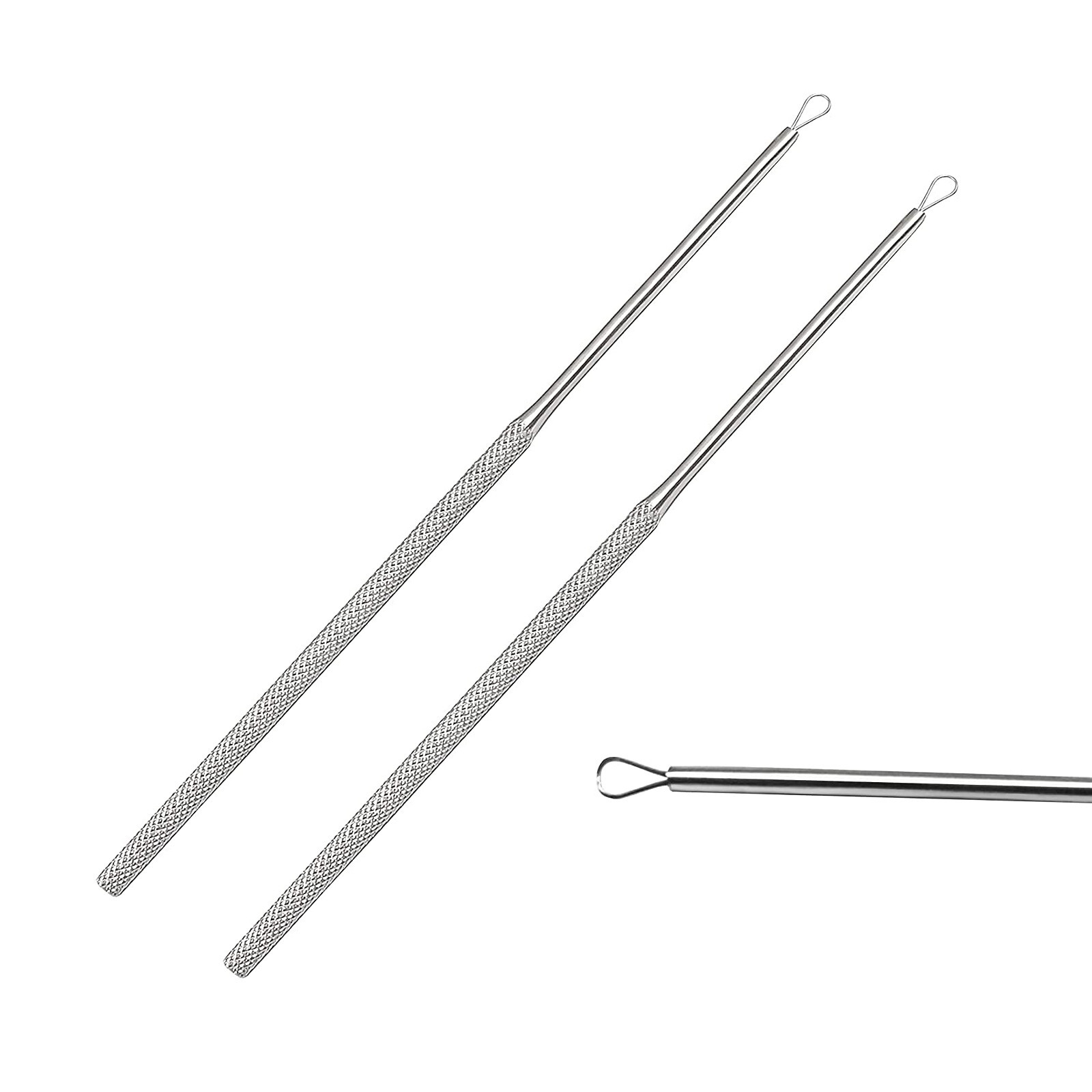 2 BILLEAU Flexible Ear Loop 6.50″ Small Size #1 Stainless Steel New