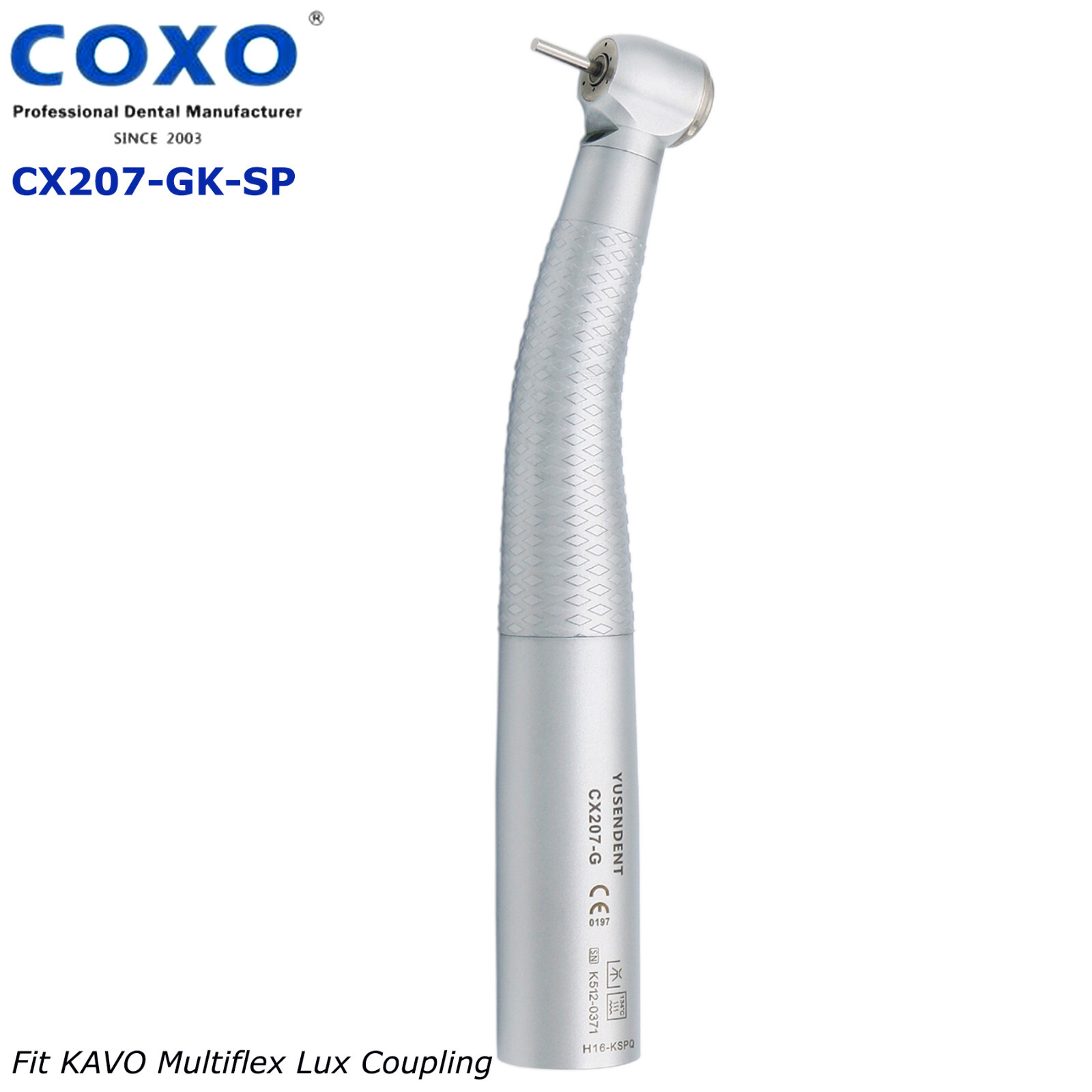 COXO Dental High Speed Fiber Optic Handpiece CX207-GK-SPQ for KaVo Multiflex