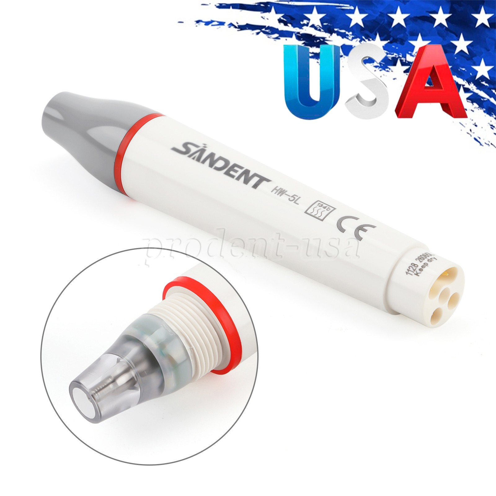 Woodpecker Style Dental LED Curing Light Cure Lamp Wireless Cordless 1500mw 5W