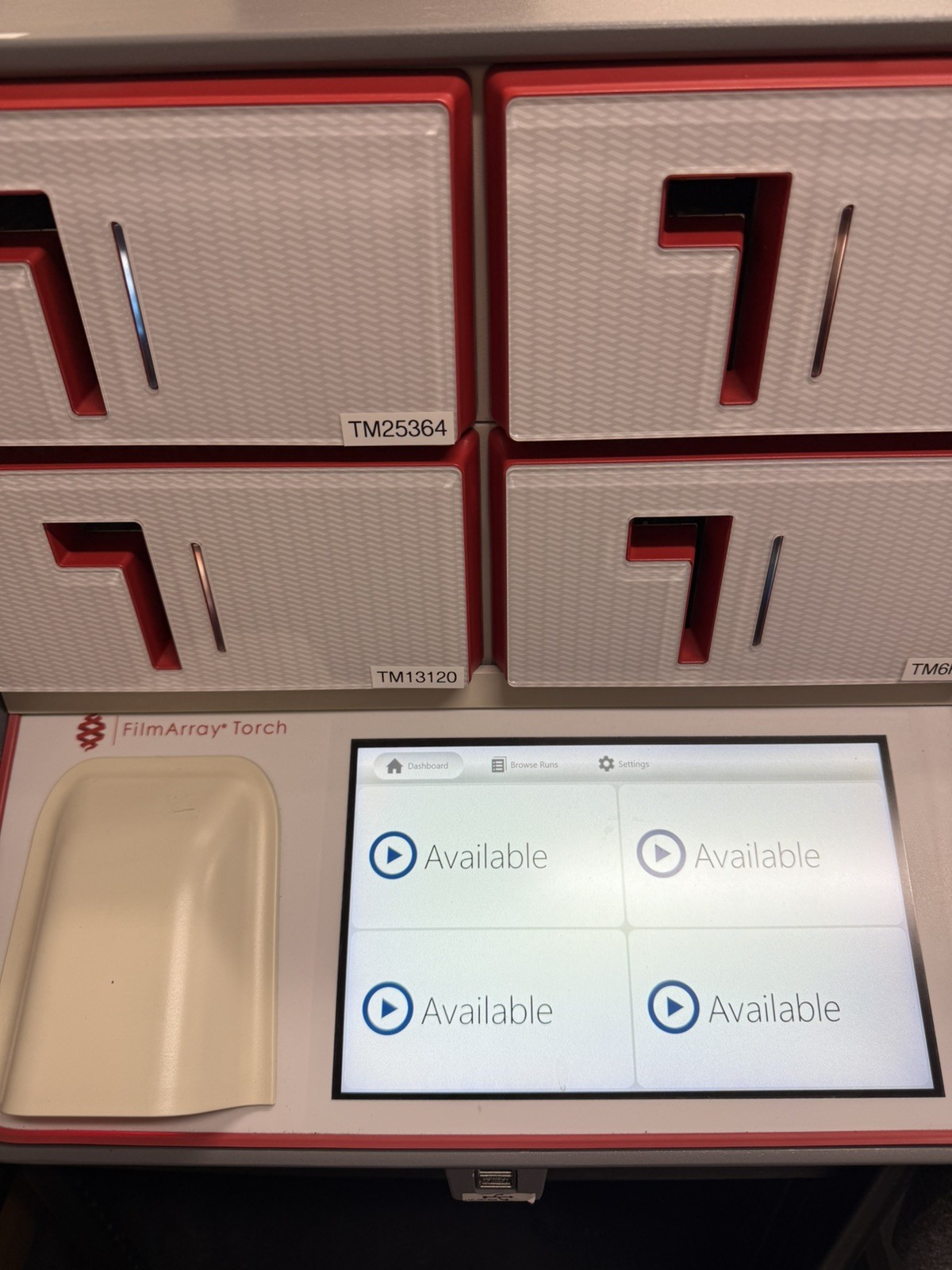 BioFire FilmArray Torch 4 module PCR molecular testing system