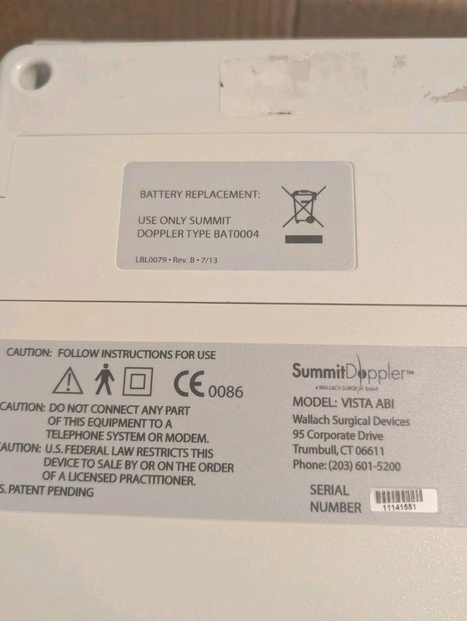 Summit Doppler Vista ABI Vascular System
