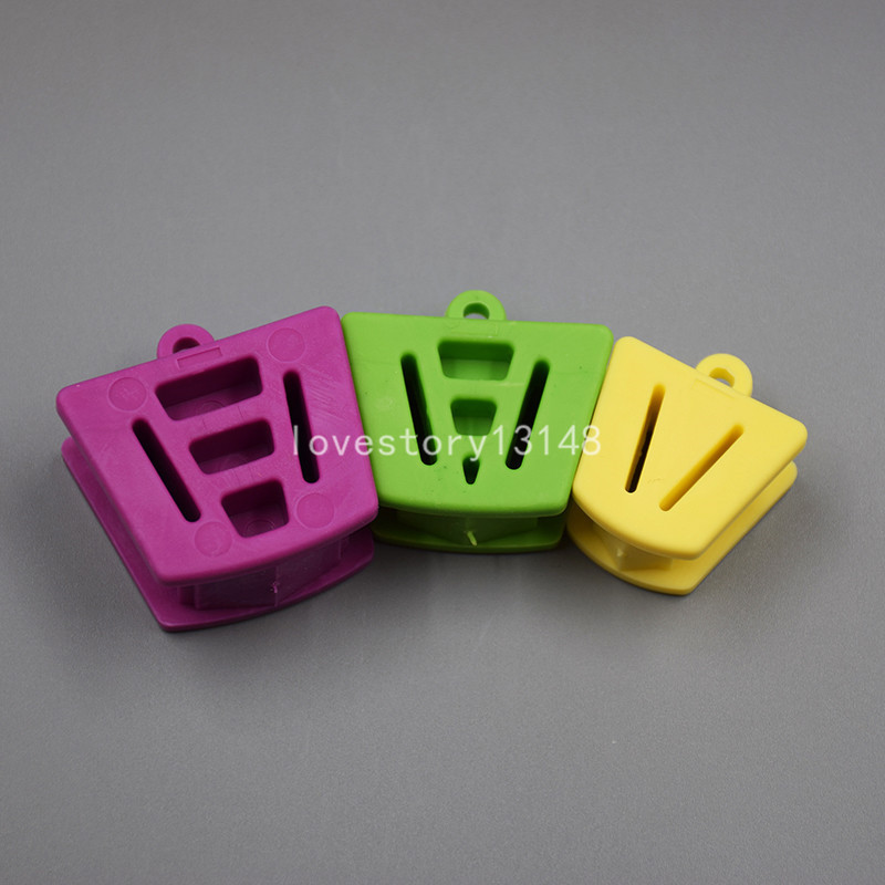 10/20/50 Pcs Dental Silicone Latex Mouth Prop Bite Blocks Purple Green Yellow