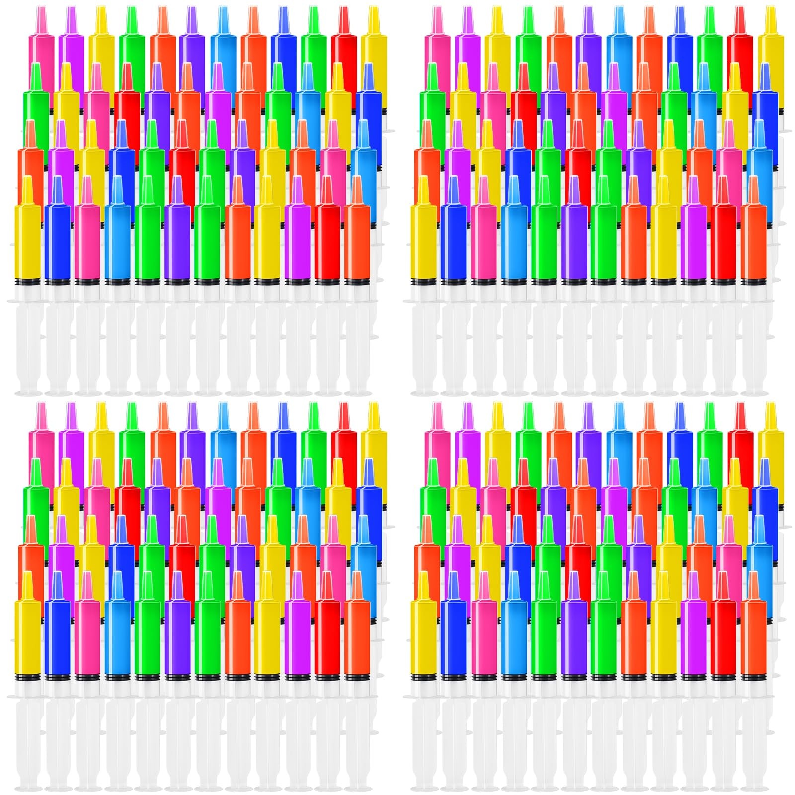 100 Pack Syringes with Tip Cap, 30ml Liquid Syringe BPA-Free Suringes, White
