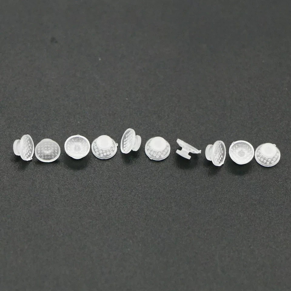 10Pcs/Pack Dental Clear Orthodontic Ceramic Lingual Button Bondable Round Base