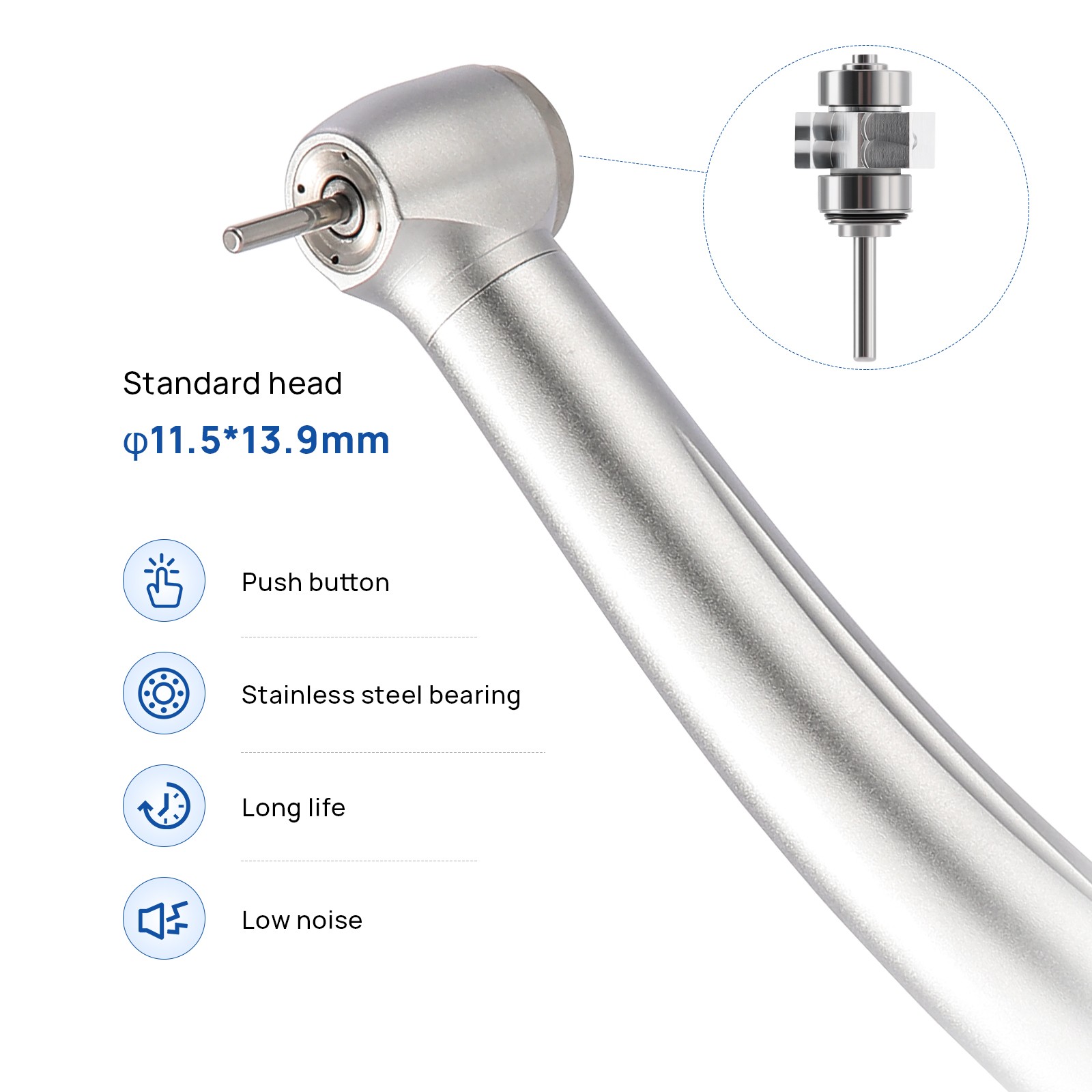 COXO Dental DB686 LED Curing Light Lamp 3 Working Mode 3000mw/cm2