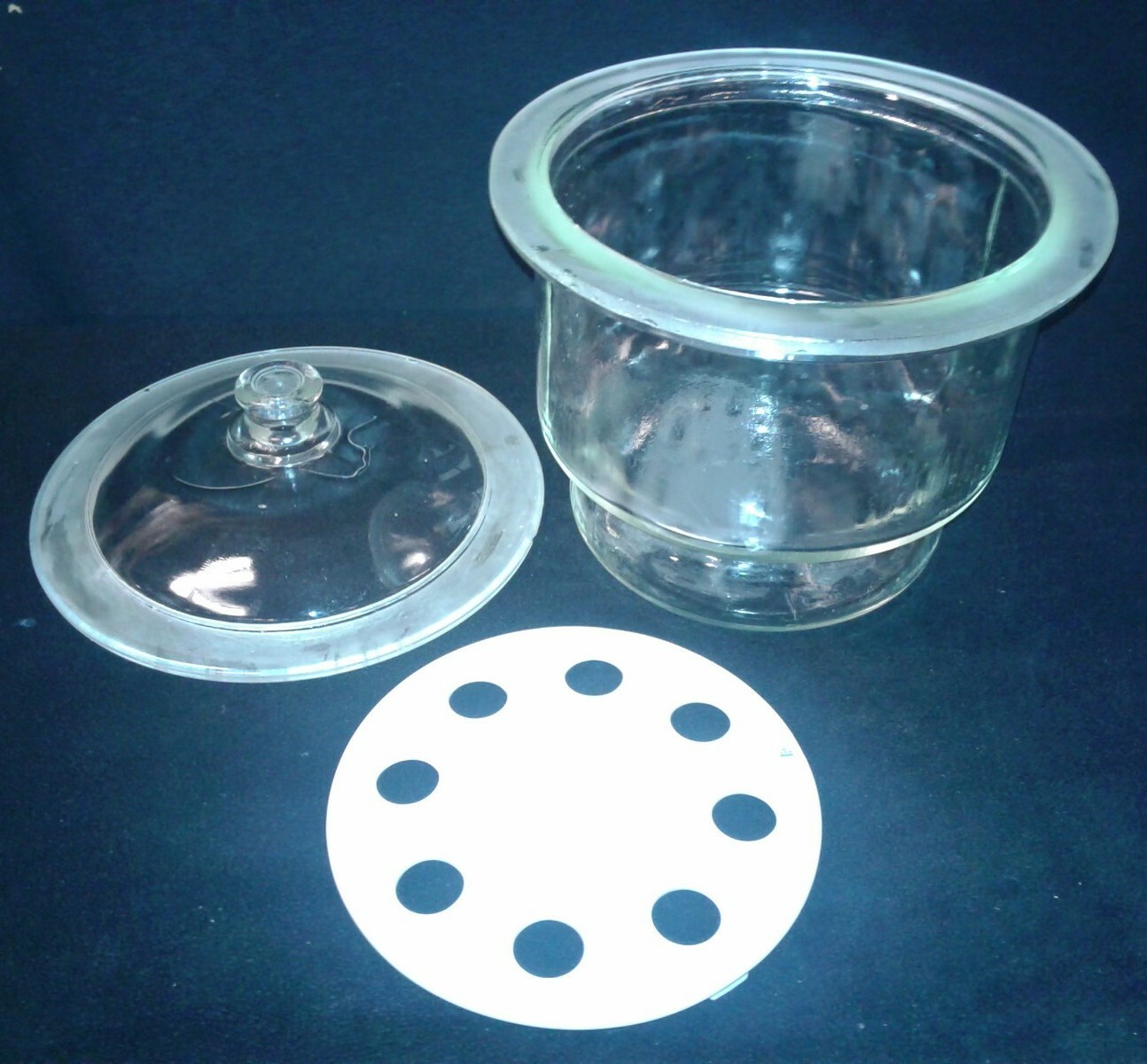 Glass Dessicator with 9″ Ceramic Plate. Scientific/Lab Equipment