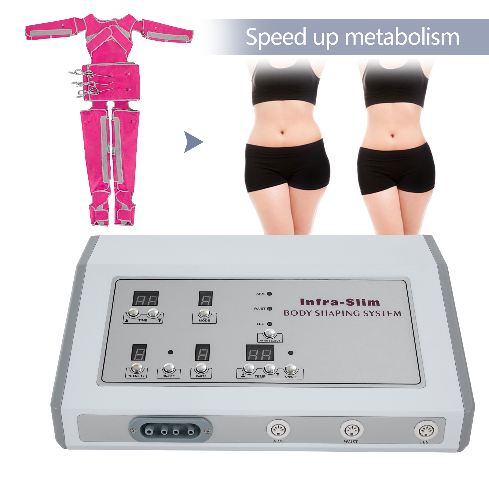 Air Pressure Lymphatic Drainage Pressotherapy Weight Loss Slimming Machine 110V