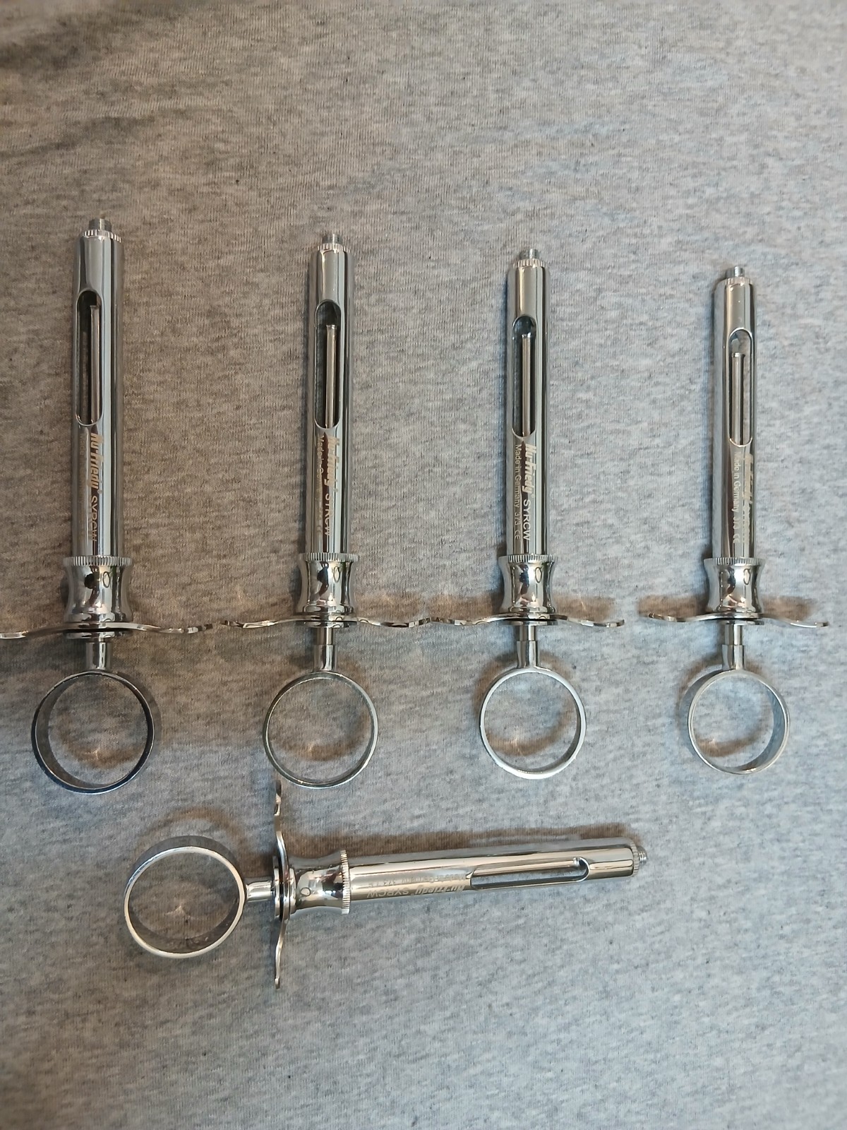 Lot of 12 Hu-Friedy CW Style Dental Anesthetic Aspirating 1.8ml Syringe SYRCW