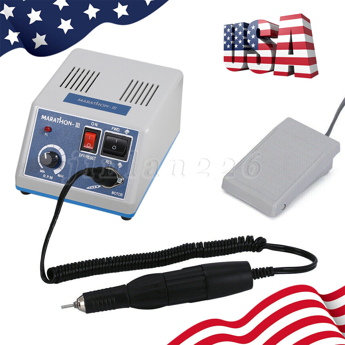 Dental Lab Marathon III Micromotor Polishing N3 Unit / 35K RPM Handpiece