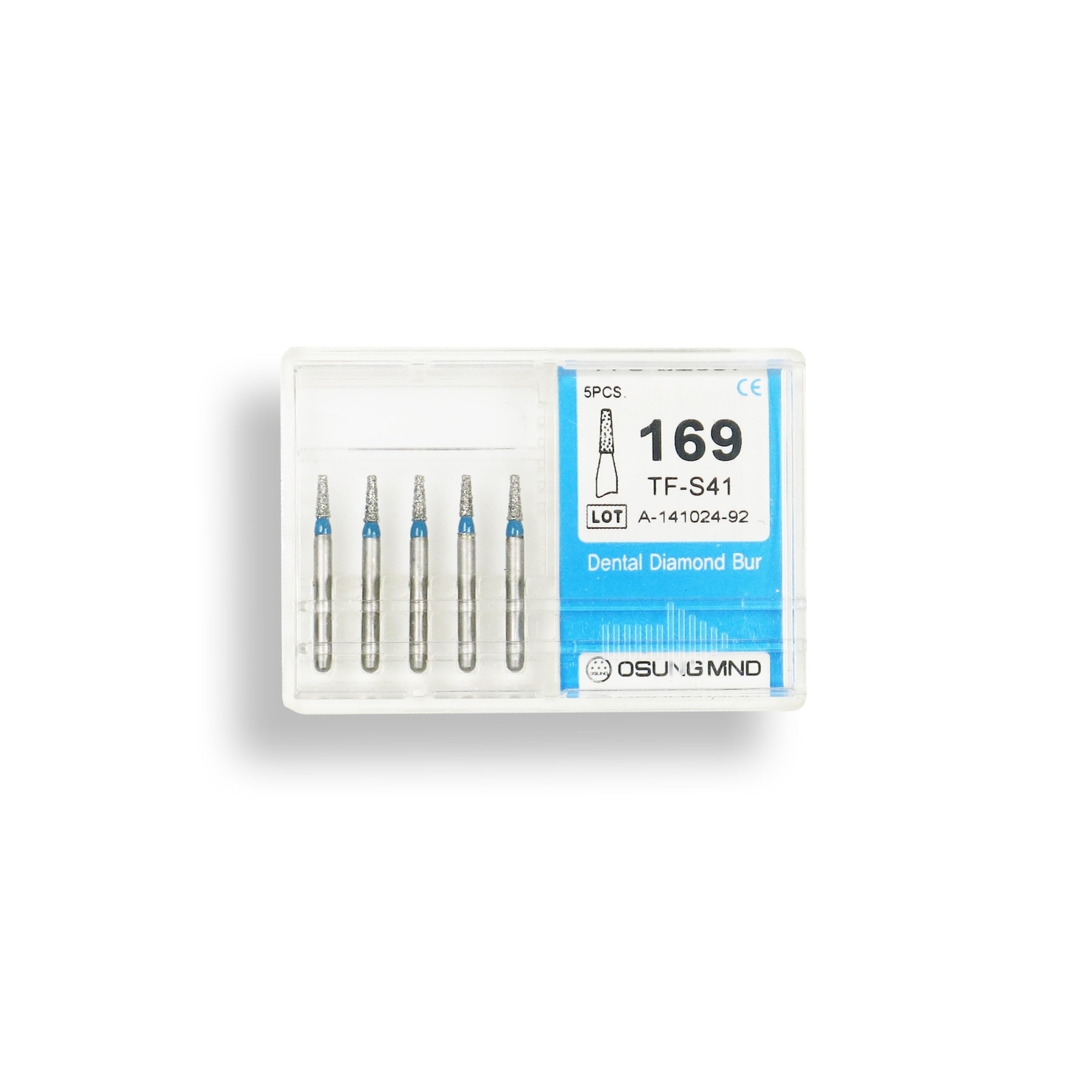 Conical, Truncated 1.1 mm Dia. Medium Grit Diamond Dental Bur 25 Pcs. 168.11M1S