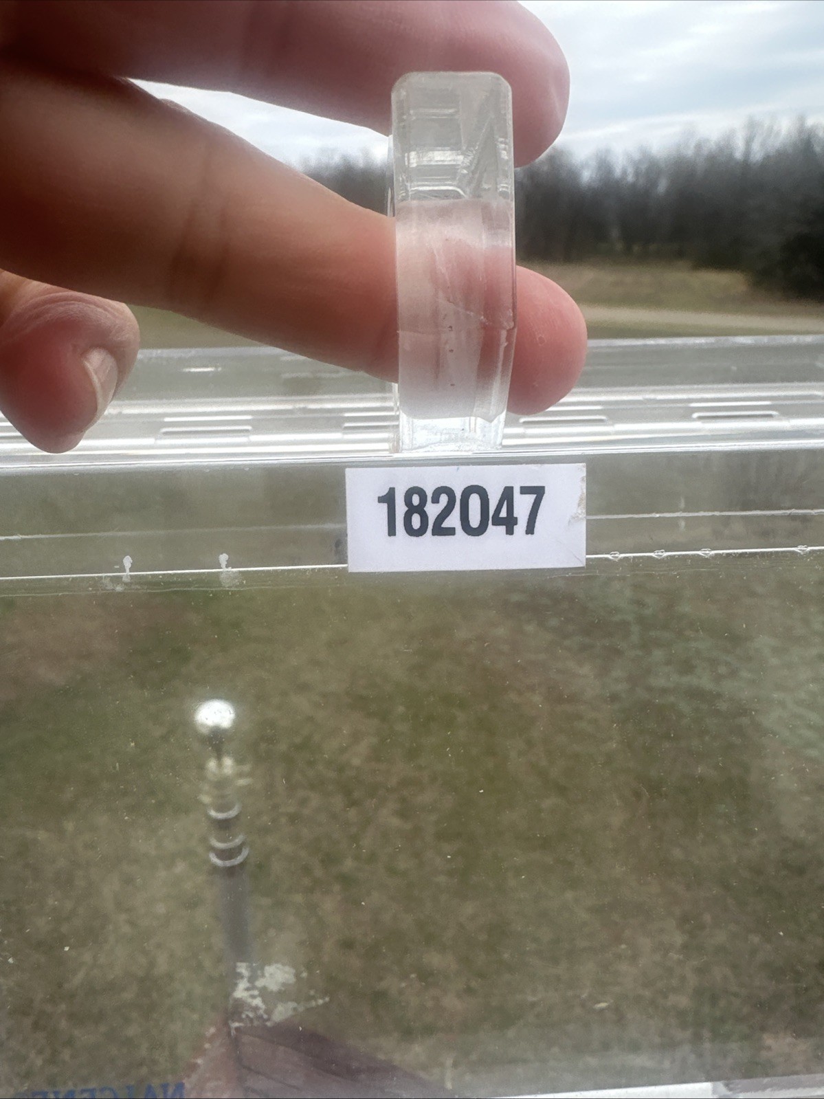 VTG Nalgene Scientific Acrylic Lab Locking Storage Container w/Simplex Lock