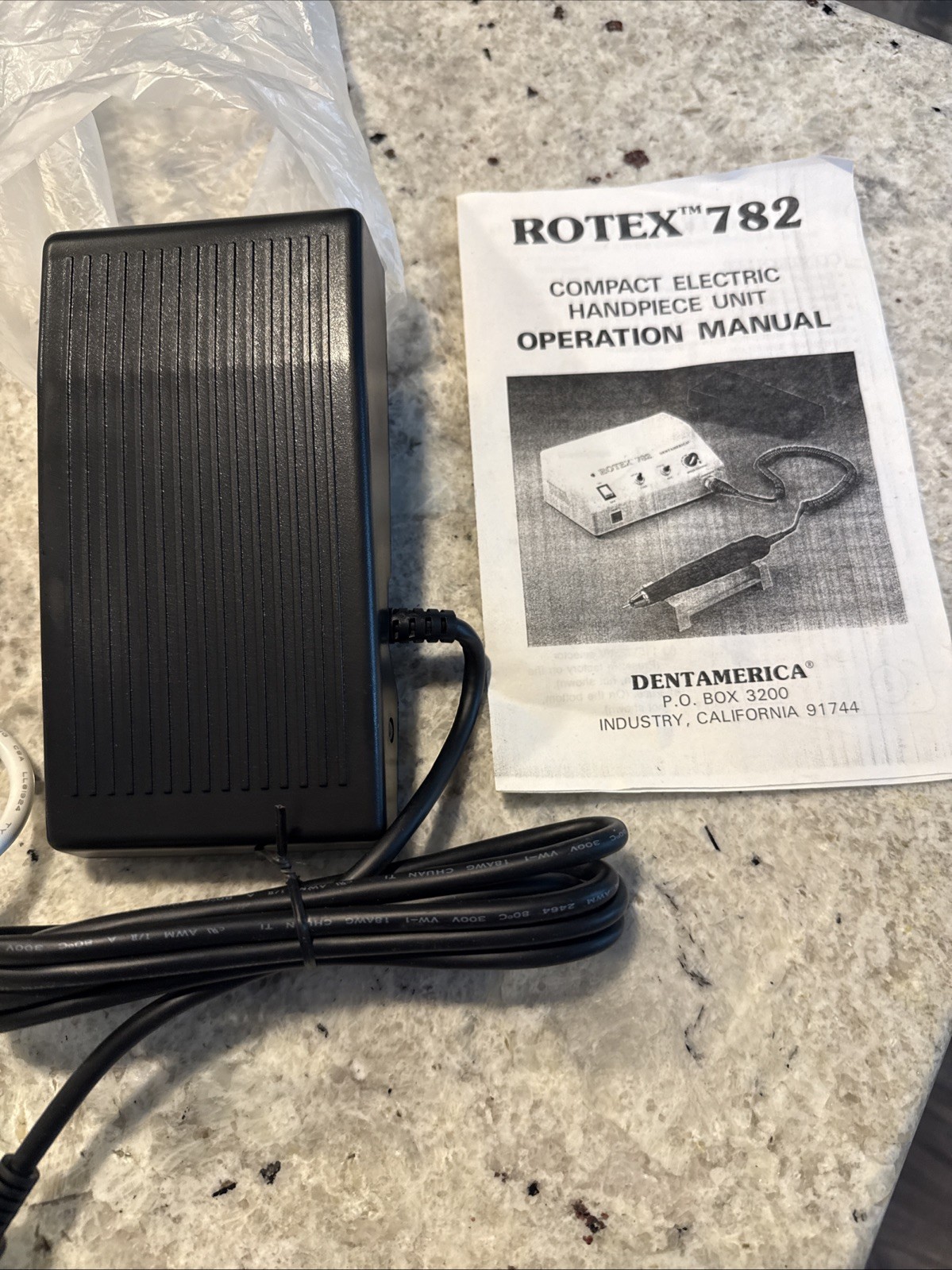 Rotex 782 Compact Electric E Type Air Motor With Foot Control Unit DentAmerica