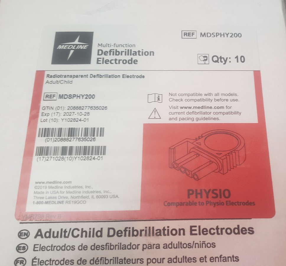 Midline Multi-Function Electrode Pads MDSPHY200 Pack Of 10