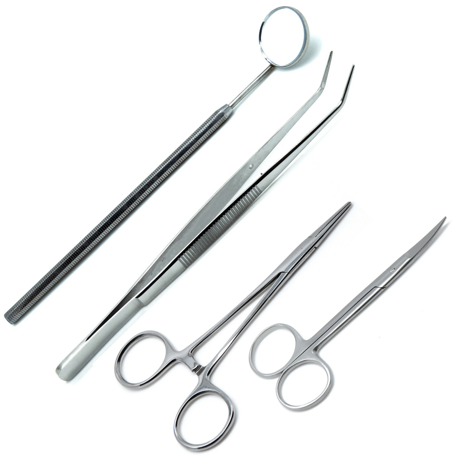 Suture Set of 4 Dental Stainless Steel Premium Instruments New Tray Setup