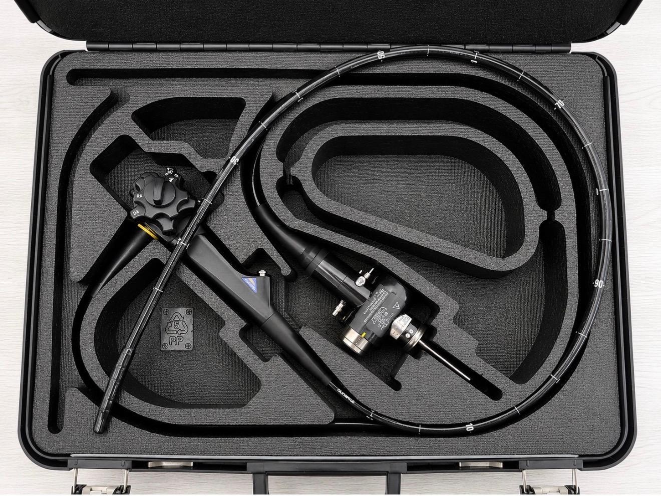 Olympus TJF-Q180V Duodenoscope Endoscope Tested Working w/ Hard Carry Case US!!!