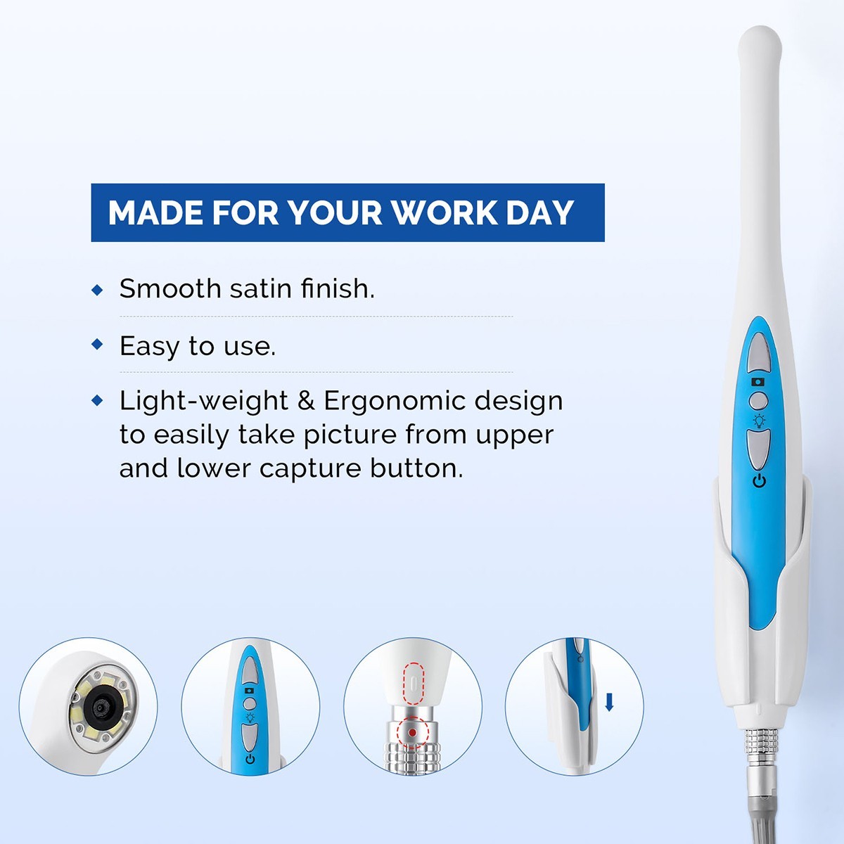 Dental Intraoral Camera Image Sensor 1280*720P Automatic For Dexis/Eaglesoft