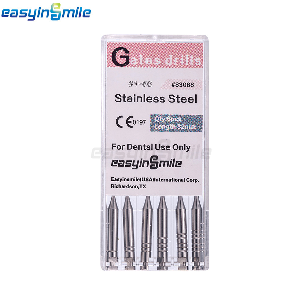 #1-#6 Dental Glidden Drill Endodontic Gates Glidden Bur Root Canal Reamers 6File