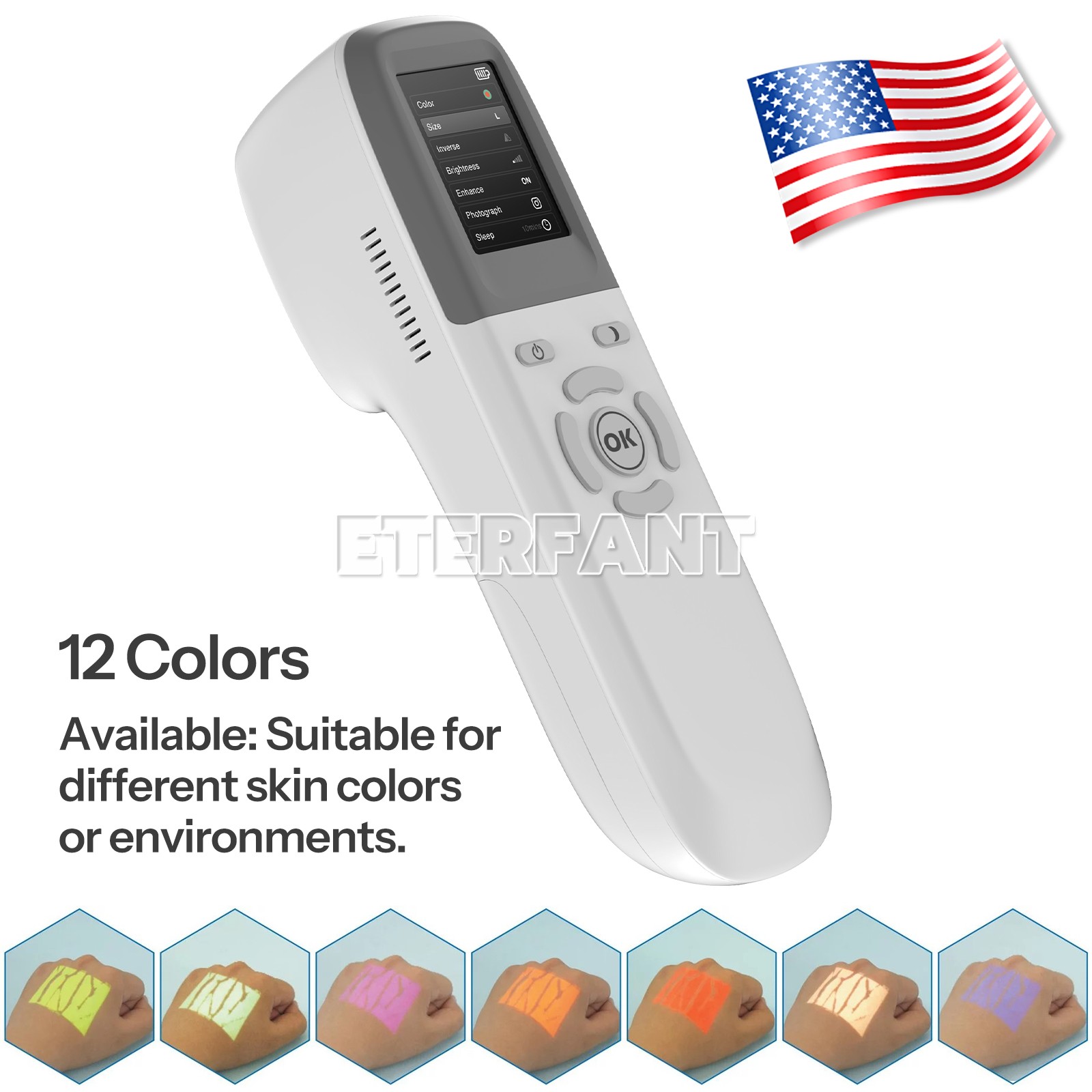 QV-600 Vein Finder Locator Handheld Portable Near-Infrared Blood Vessel Display