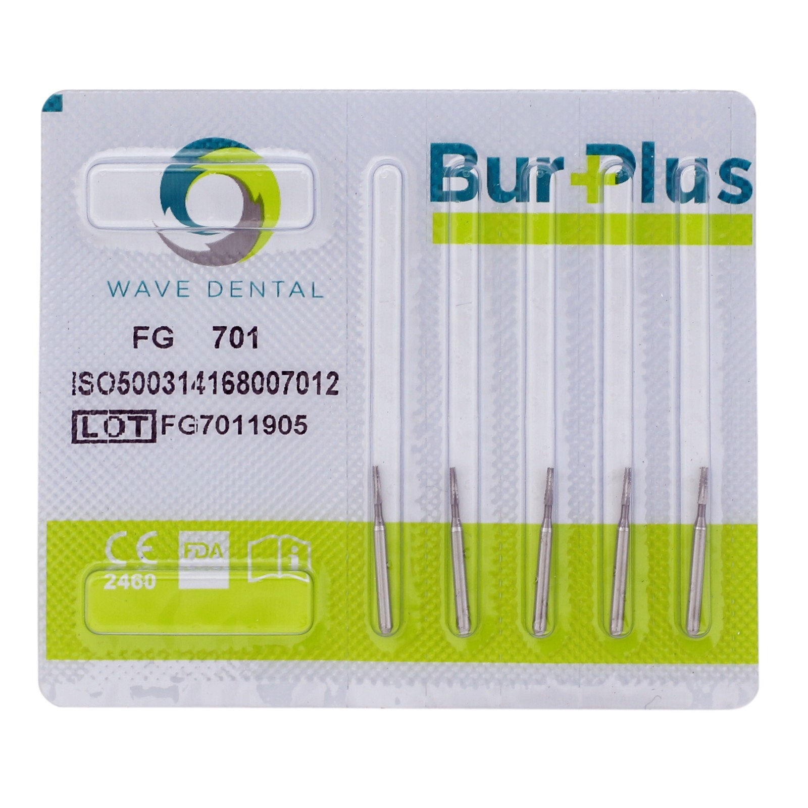 Wave Dental Burs FG701 Taper Fissure Carbide Friction Grip FG High Speed Turbine